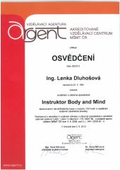 Certifikát Body & Mind