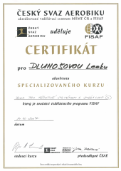 Certifikát Body & Mind